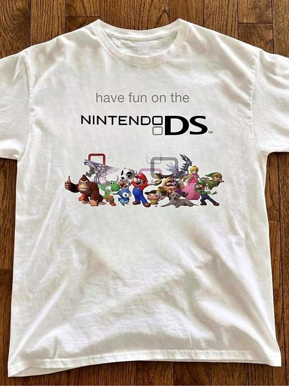 White Nintendo DS Graphic T-Shirt